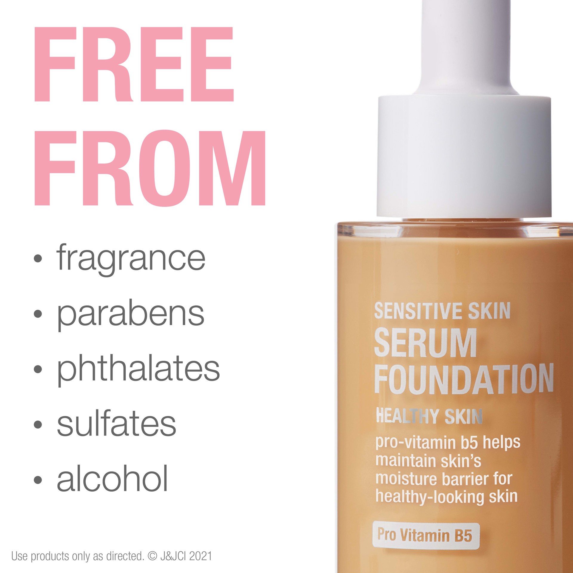 slide 9 of 10, Neutrogena Healthy Skin Medium 02 Pro-Vitamin B5 Sensitive Skin Serum Foundation 1 oz, 1 oz