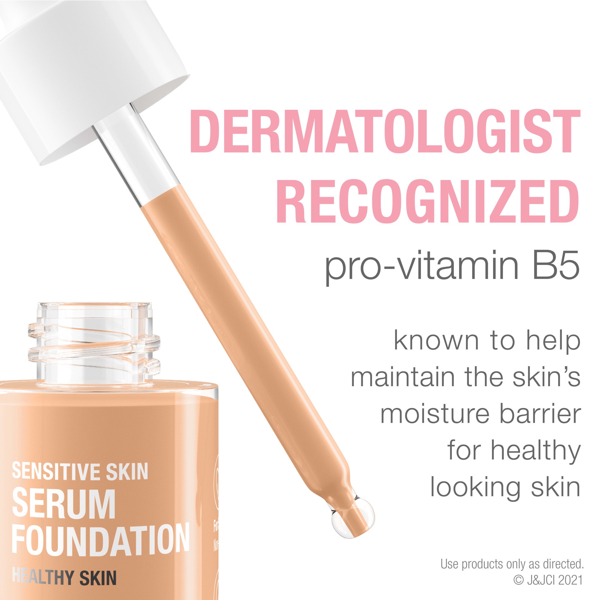 slide 7 of 10, Neutrogena Healthy Skin Medium 02 Pro-Vitamin B5 Sensitive Skin Serum Foundation 1 oz, 1 oz