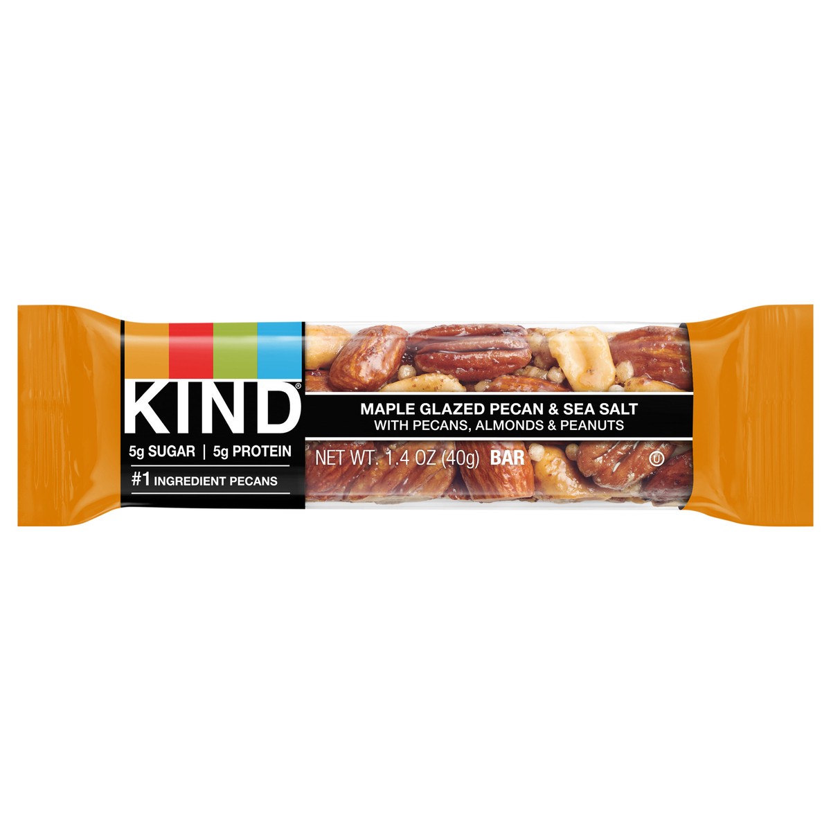 slide 1 of 2, KIND Maple Glazed Pecan & Sea Salt Nut Bars, 1.4 oz
