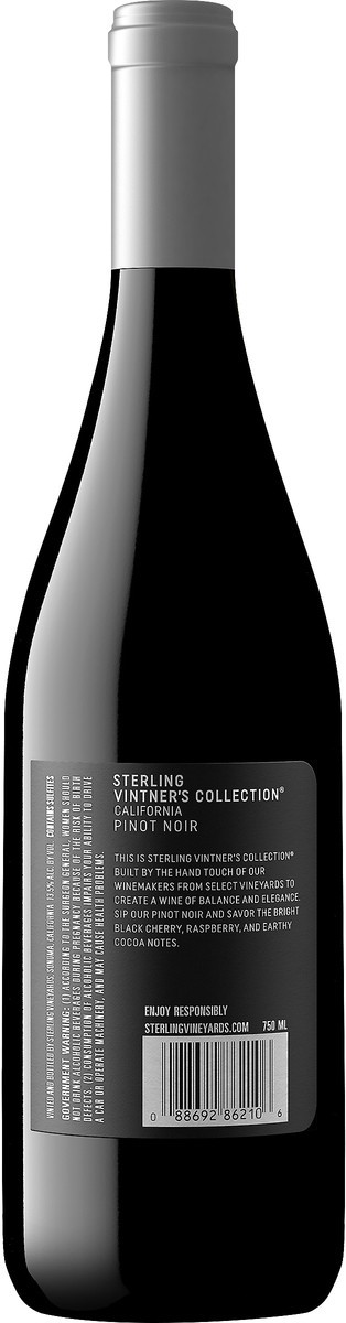 slide 3 of 5, Sterling Vineyards California Pinot Noir Red Wine 750ml, 750 ml