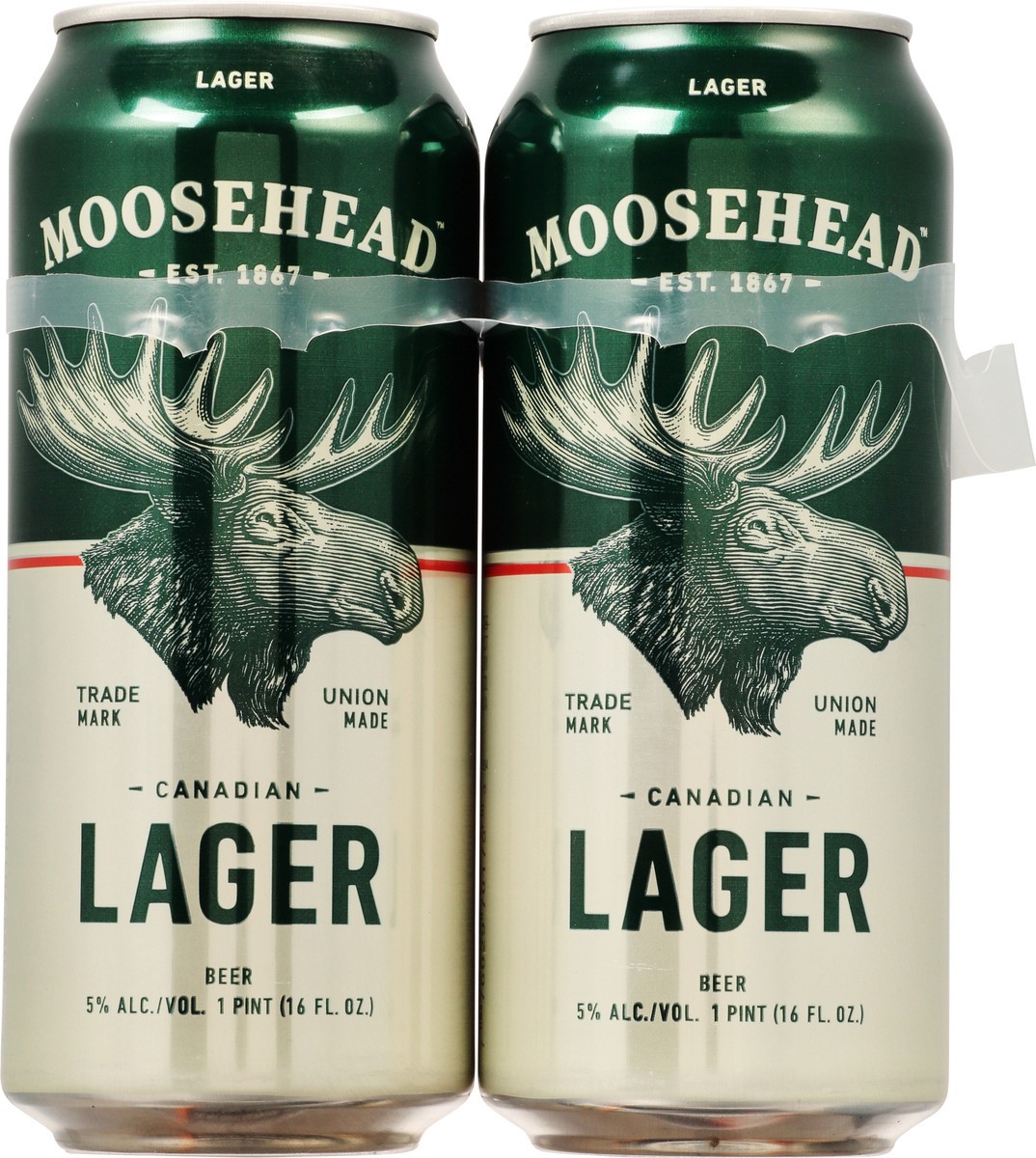 slide 4 of 9, Moosehead Canadian Lager Beer 4 - 1 pt Cans, 4 ct; 12 oz