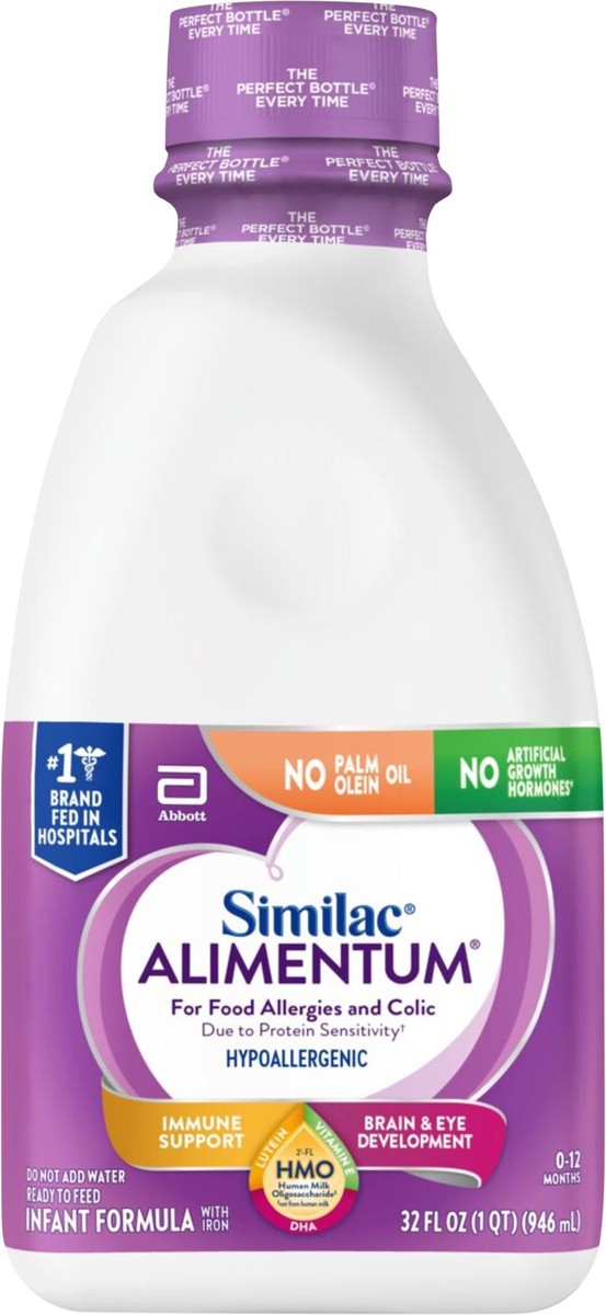 slide 5 of 5, Similac Alimentum Non-GMO Hypoallergenic Ready to Feed Infant Formula - 32 fl oz, 32 fl oz