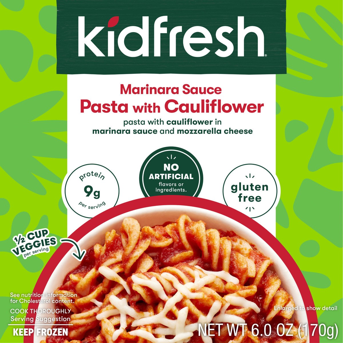 slide 3 of 3, Kidfresh Marinara Sauce Pasta with Cauliflower 6 oz, 6 oz