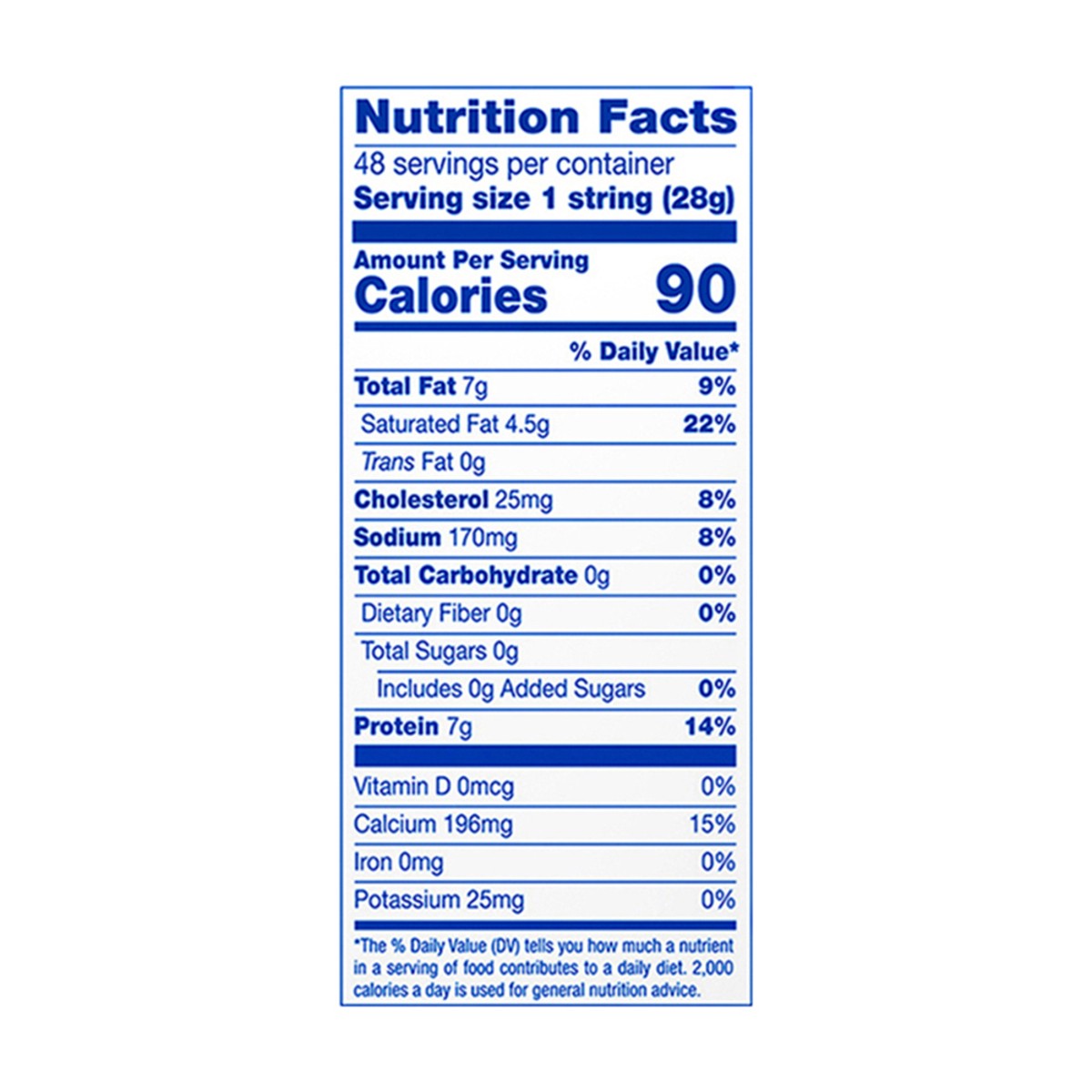 slide 7 of 9, Galbani 48oz Whole Milk String Cheese, 48 oz