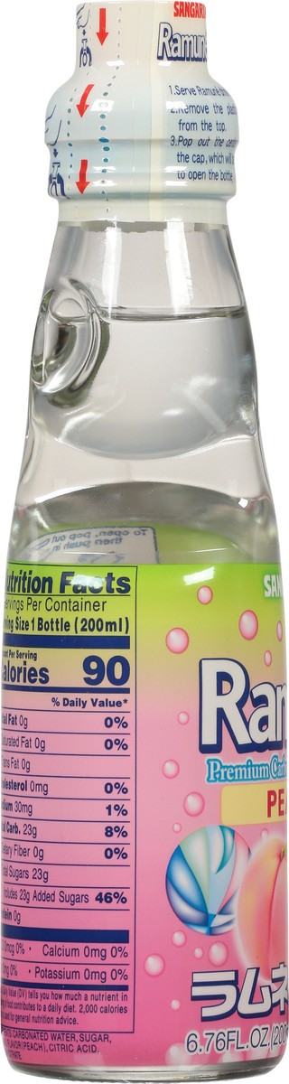 slide 4 of 9, Ramune Peach Flavor Soft Drink - 6.76 oz, 6.76 oz