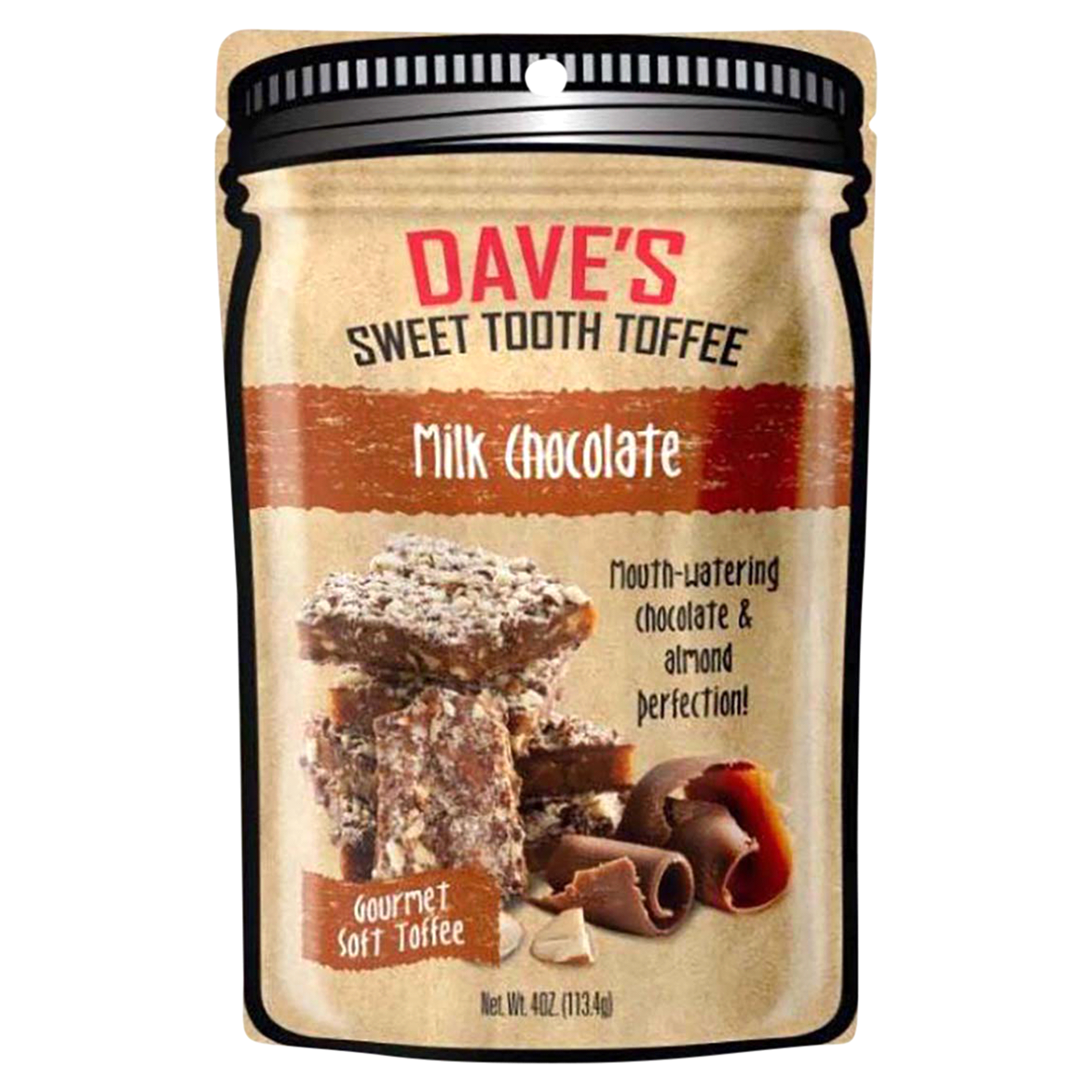 slide 1 of 1, Dave's Sweet Tooth Toffee Milk Chocolate - 4 oz, 4 oz