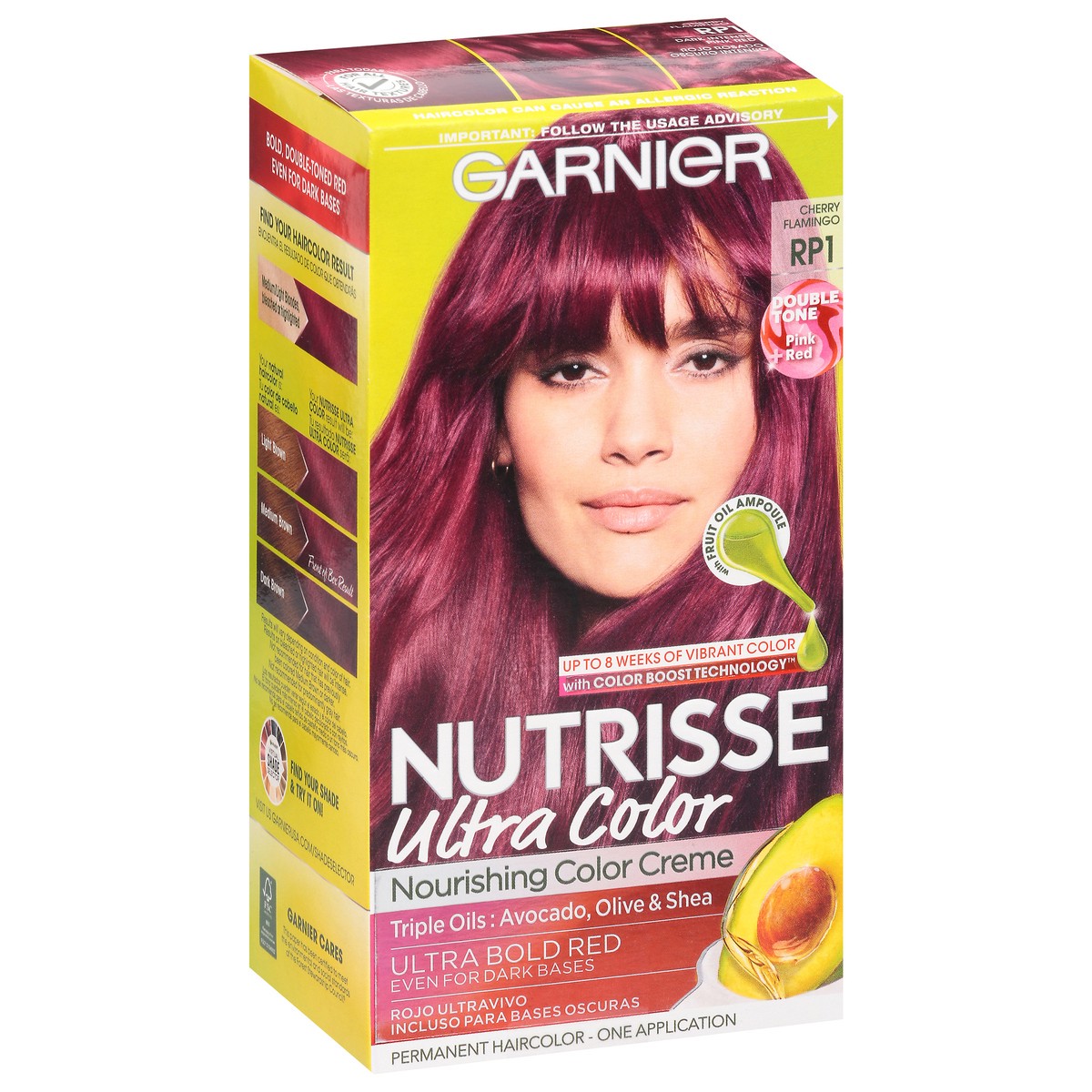 slide 11 of 11, Garnier Ultra Color Cherry Flamingo RP1 Nourishing Permanent Haircolor 1 ea, 1 ct