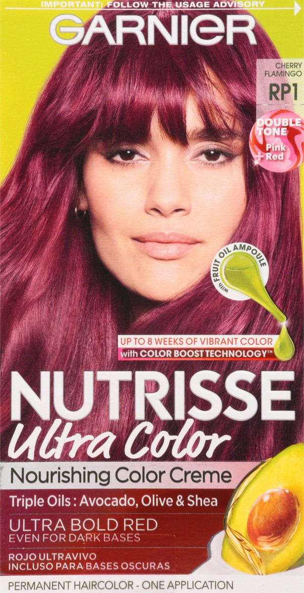slide 2 of 11, Garnier Ultra Color Cherry Flamingo RP1 Nourishing Permanent Haircolor 1 ea, 1 ct