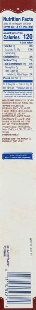 slide 4 of 5, Kroger Ready-To-Bake Pie Crusts - 2 ct; 7.5 oz, 2 ct; 7.5 oz