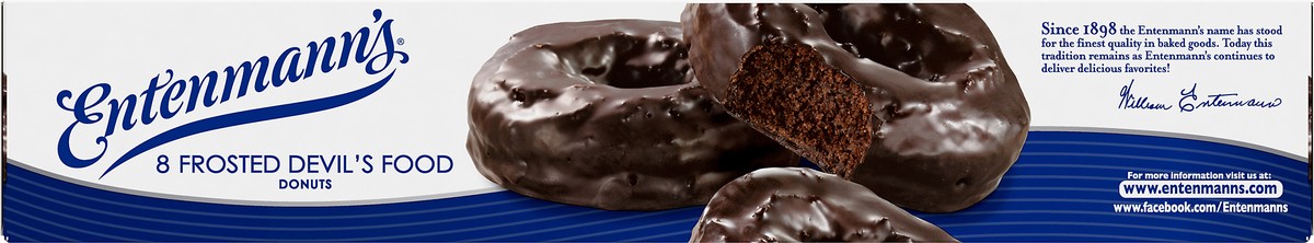 slide 7 of 9, Entenmann's Frosted Devil's Food Donuts, 8 count, 8 ct