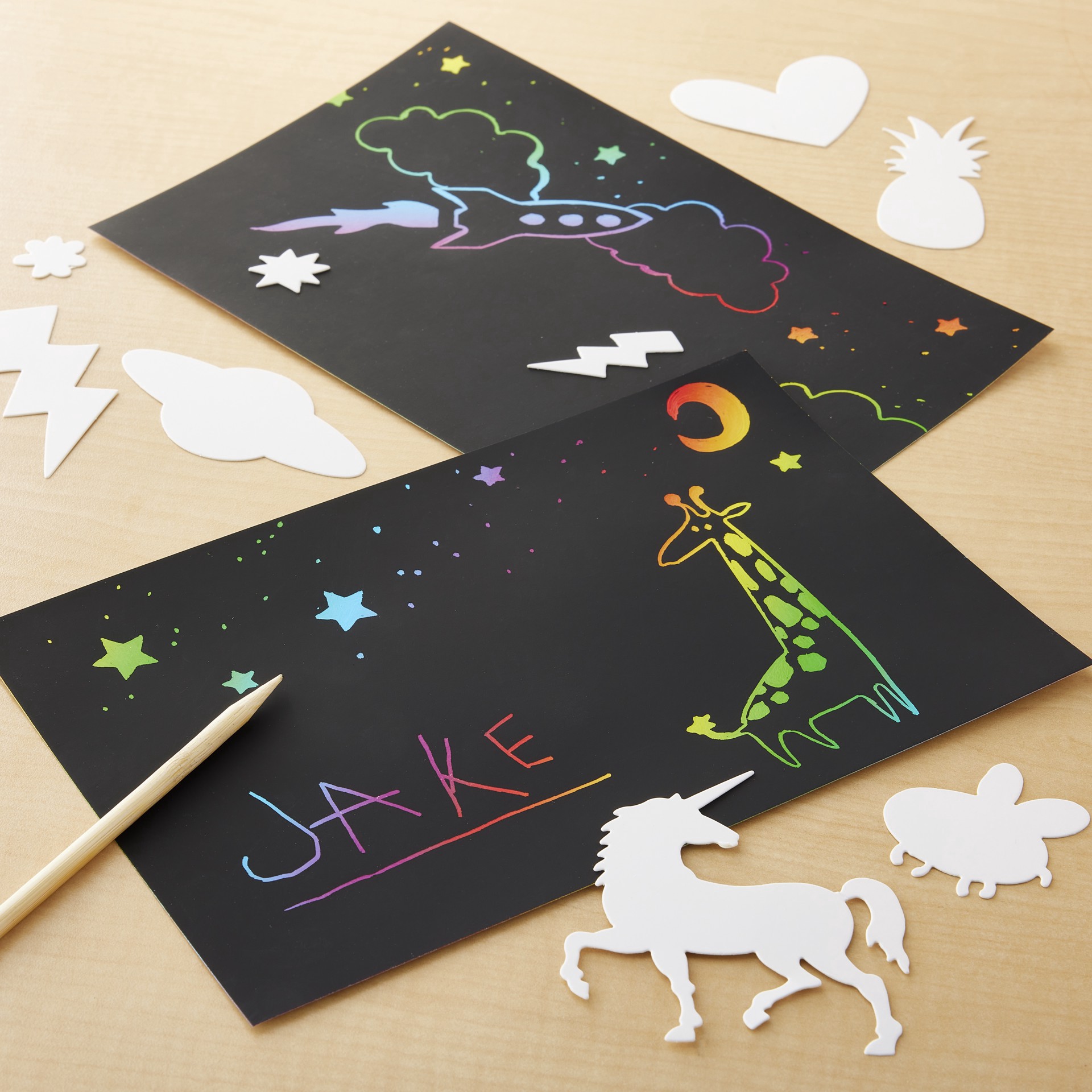 slide 4 of 5, Color Zone Rainbow Scratch N' Color, 1 ct