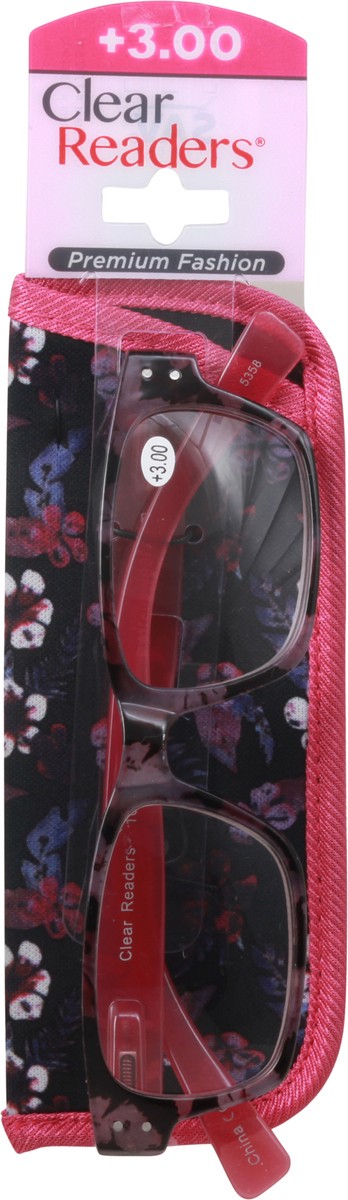 slide 3 of 9, Clear Readers Premium Fashion +3.00 Eyeglasses 1 ea Card, 1 ct