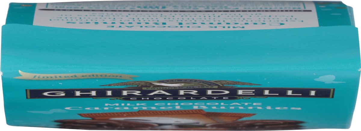 slide 2 of 9, GHIRARDELLI Caramel Milk Chocolate Bunnies, .69 oz Bag, 0.6 oz