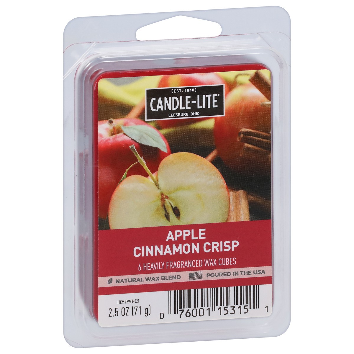 slide 8 of 11, Candle-Lite Apple Cinnamon Crisp Wax Cubes 6 ea, 6 ct