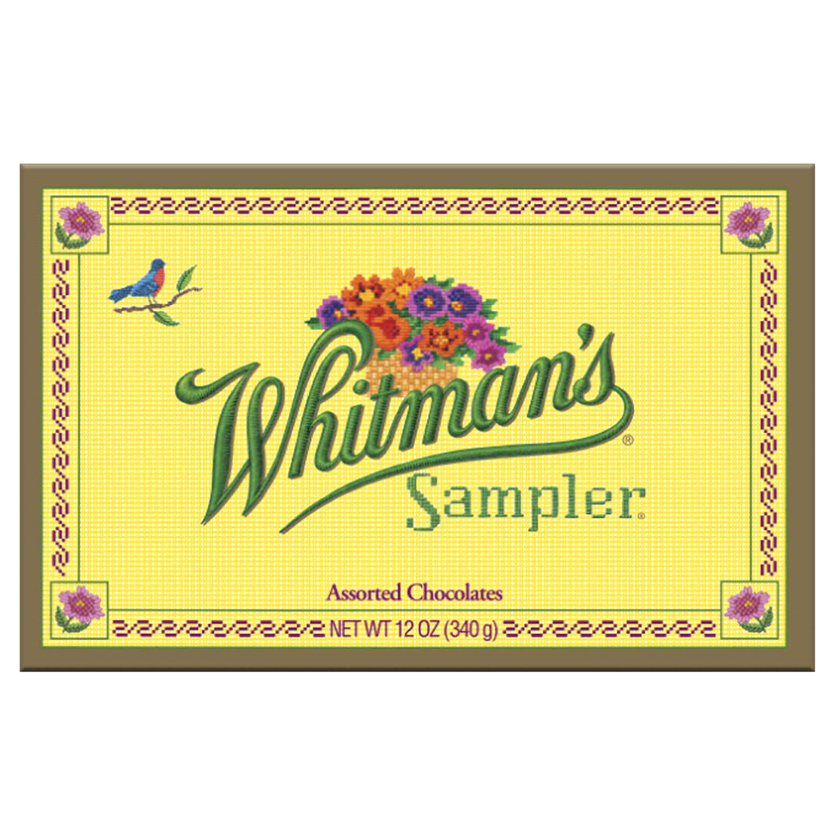 slide 1 of 2, Whitman's Sampler Assorted Boxed Chocolates, 12 oz