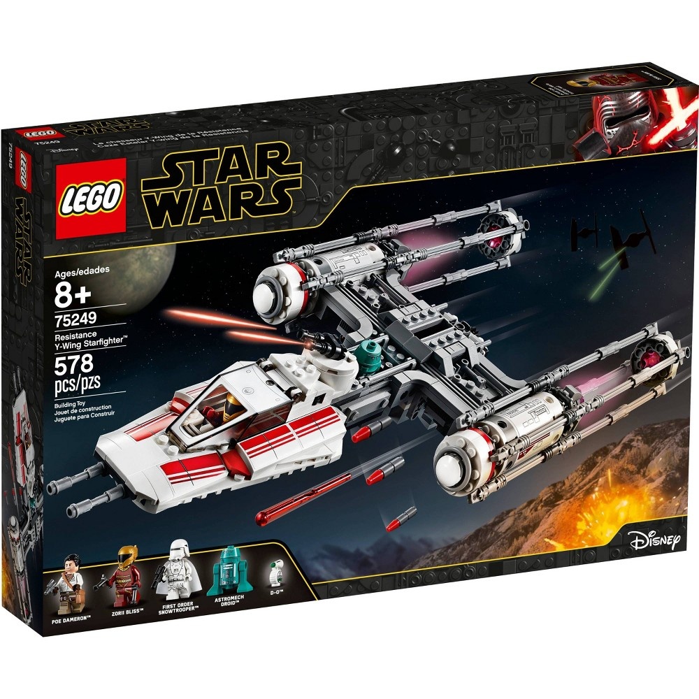 slide 5 of 7, LEGO Star Wars: The Rise of Skywalker Resistance Y-Wing Starfighter 75249 New Advanced Collectible Starship Model Building Kit, 1 ct