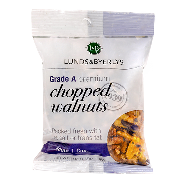 slide 1 of 1, L&B Chopped Walnuts, 4 oz