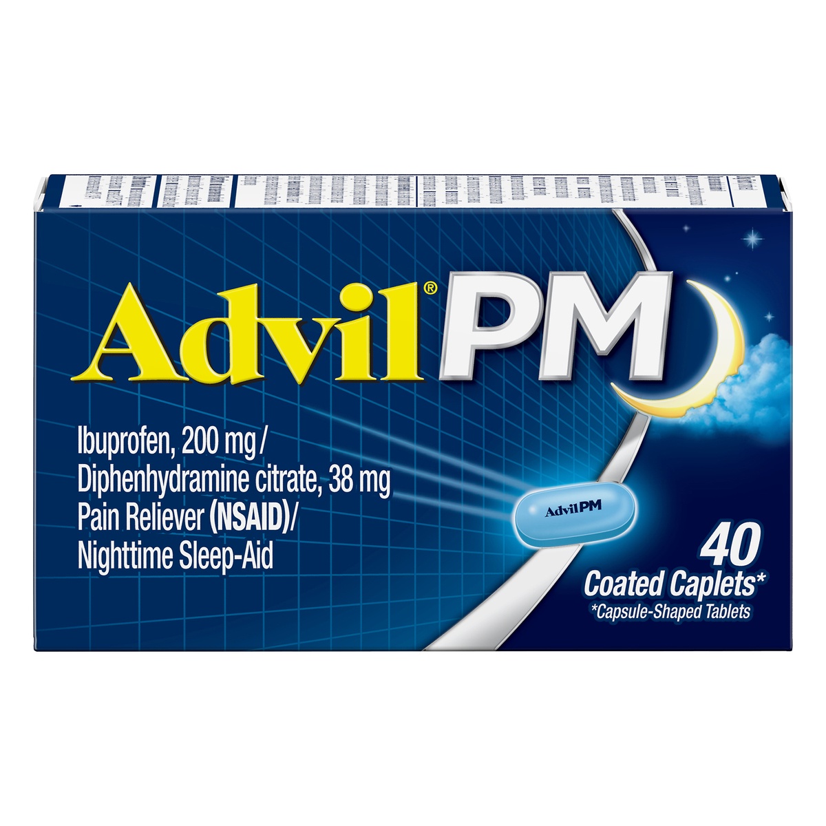 slide 1 of 1, Advil Pain Reliever (NSAID)/Nighttime Sleep-Aid 40 ea, 40 ct