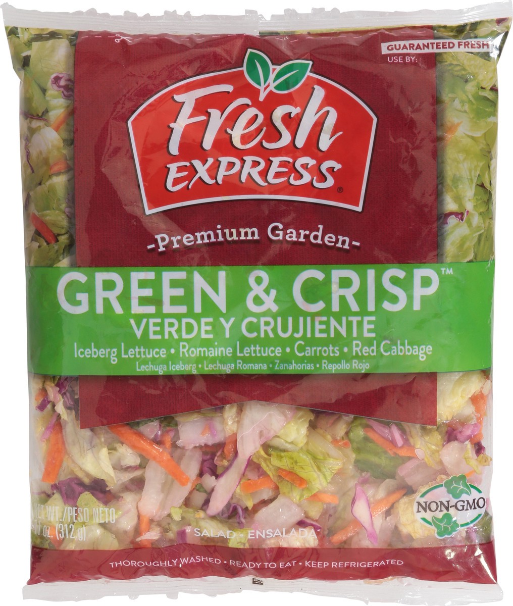 slide 6 of 9, Fresh Express Green And Crisp Salad, 11 oz