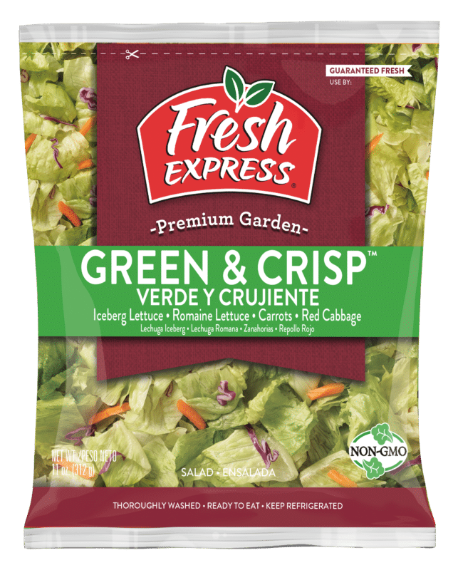 slide 1 of 9, Fresh Express Green And Crisp Salad, 11 oz