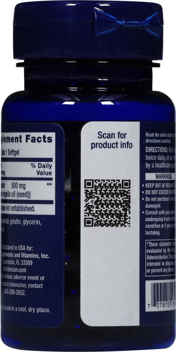 slide 8 of 14, Life Extension Black Cumin Seed Oil 60 Softgels, 60 ct