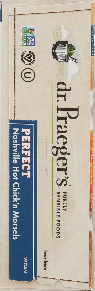 slide 7 of 9, Dr. Praeger's Nashville Hot Chick'N, 9.5 oz