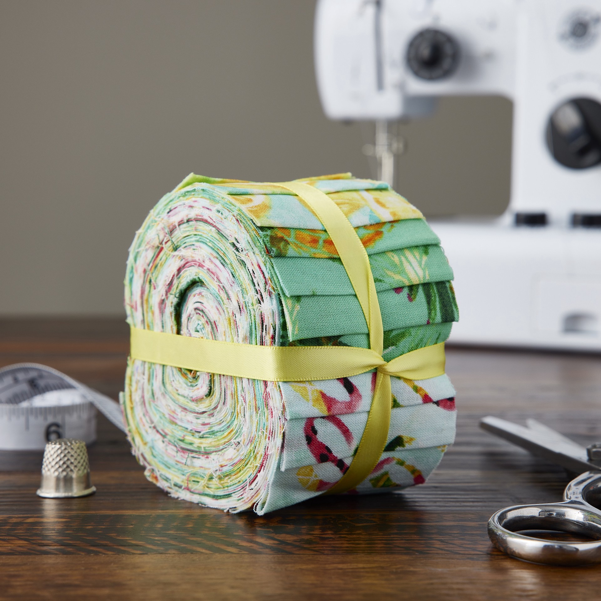 slide 2 of 3, Bloom Fabric Strips By Loops & Threads, 2.5 in x 42 in