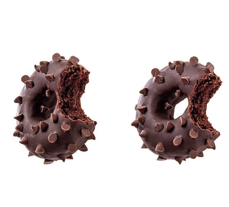slide 2 of 5, Katz Triple Chocolate Donuts, 