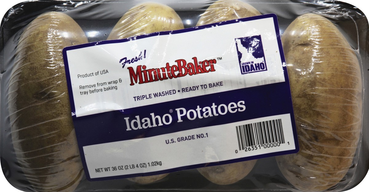 slide 1 of 1, Minute Baker Potatoes - 36 oz, 36 oz