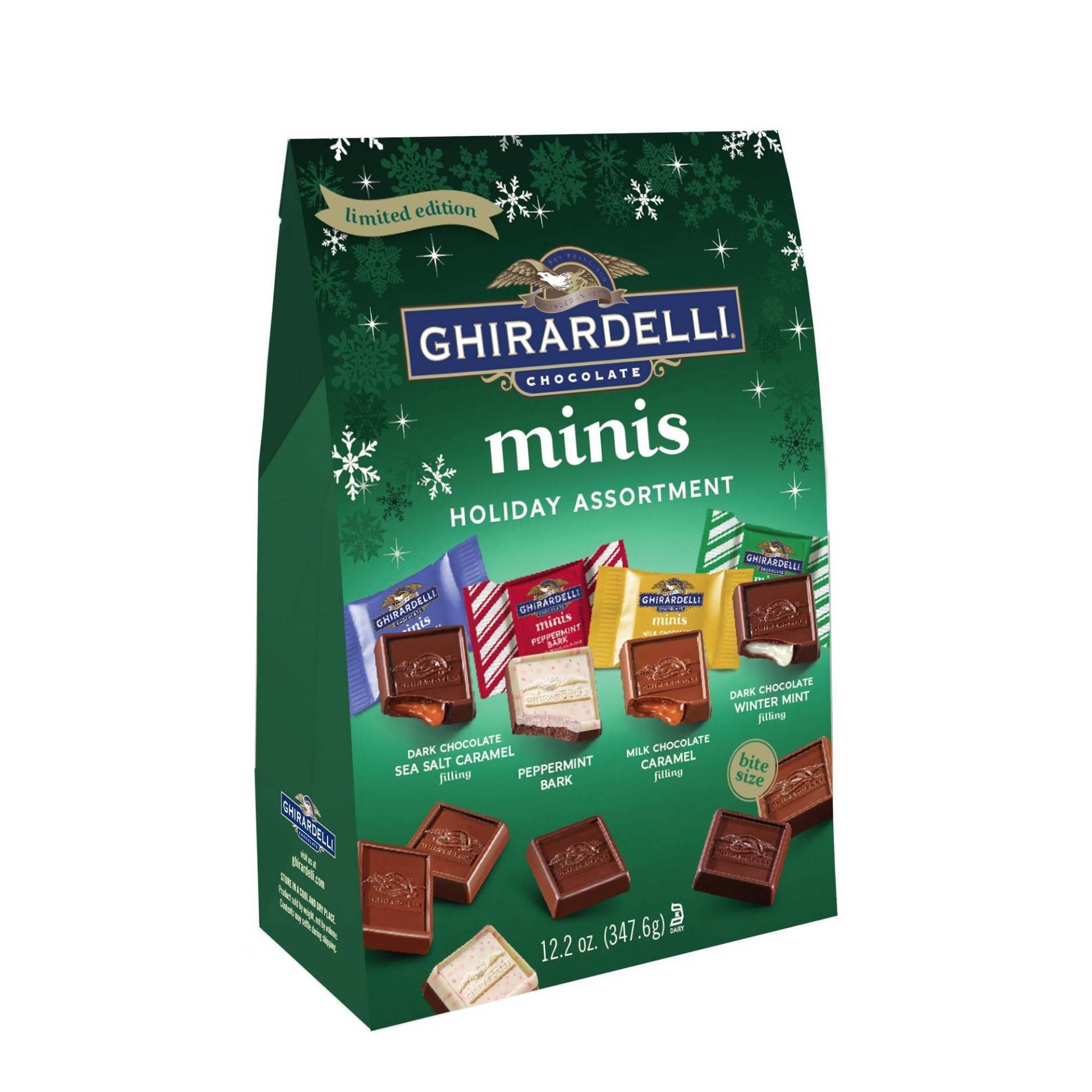 slide 1 of 1, Ghirardelli Holiday minis XL Bag, 12.2 oz