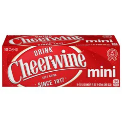 Cheerwine Mini Soft Drink 10 - 7.5 fl oz Cans