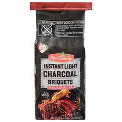 Our Family Instant Light Charcoal Briquets 6.2 lb