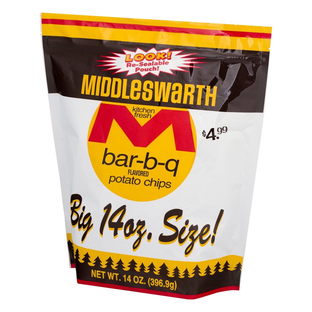 slide 6 of 9, Middleswrath Big Size BBQ Flavored Potato Chips 14 oz, 15 oz