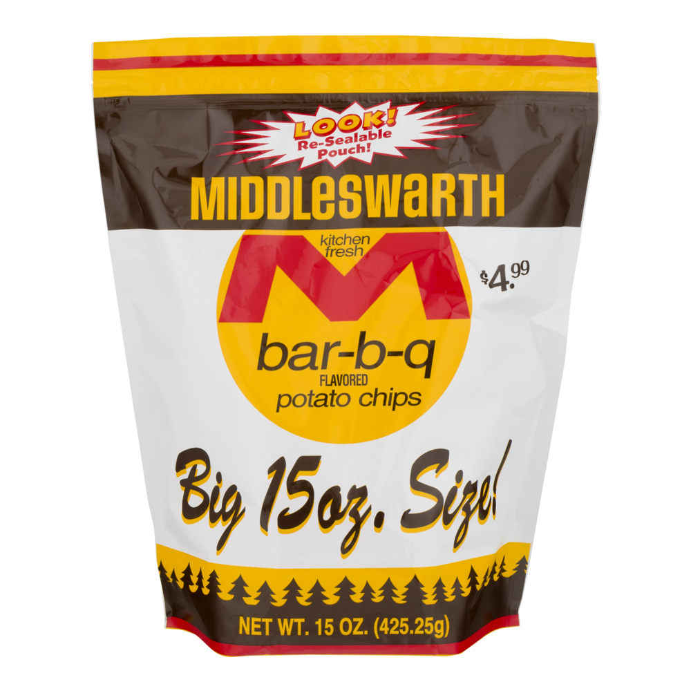 Middleswarth BarBQ Potato Chips 15 oz Shipt
