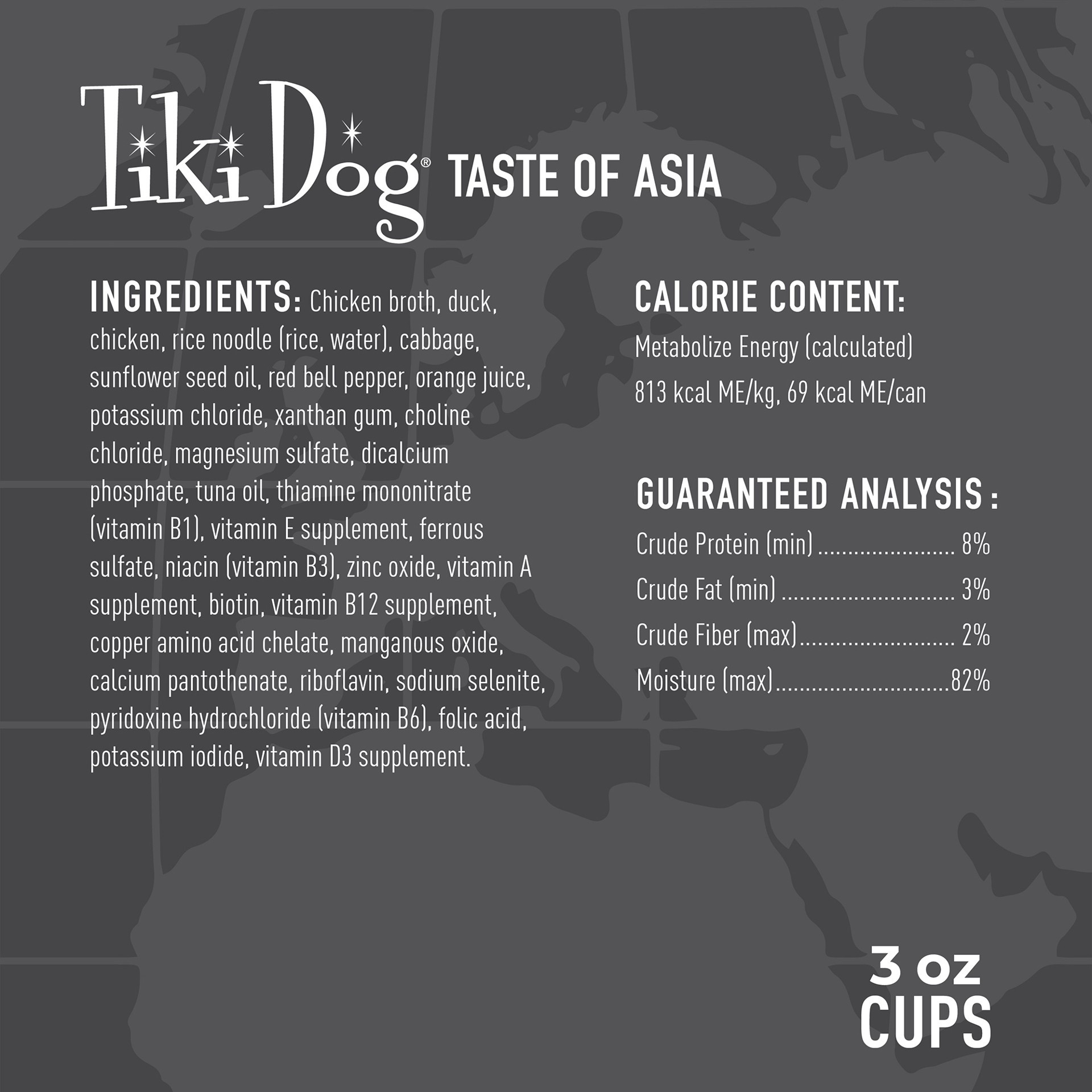 slide 2 of 5, Tiki Dog Taste of the World Wet Dog Food, Asia Peking Duck, 3 oz. Cup (4 Count), 3 oz