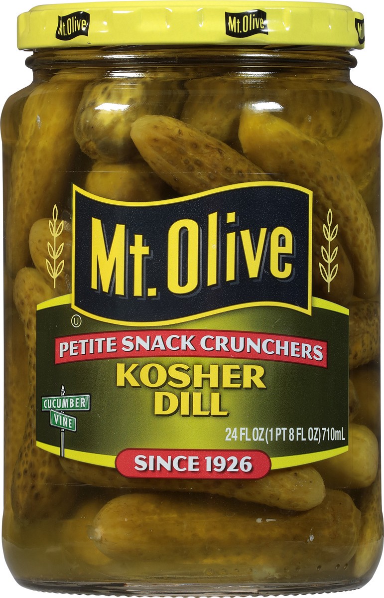 slide 6 of 7, Mt. Olive Kosher Dill Pickles 24 fl oz, 24 fl oz