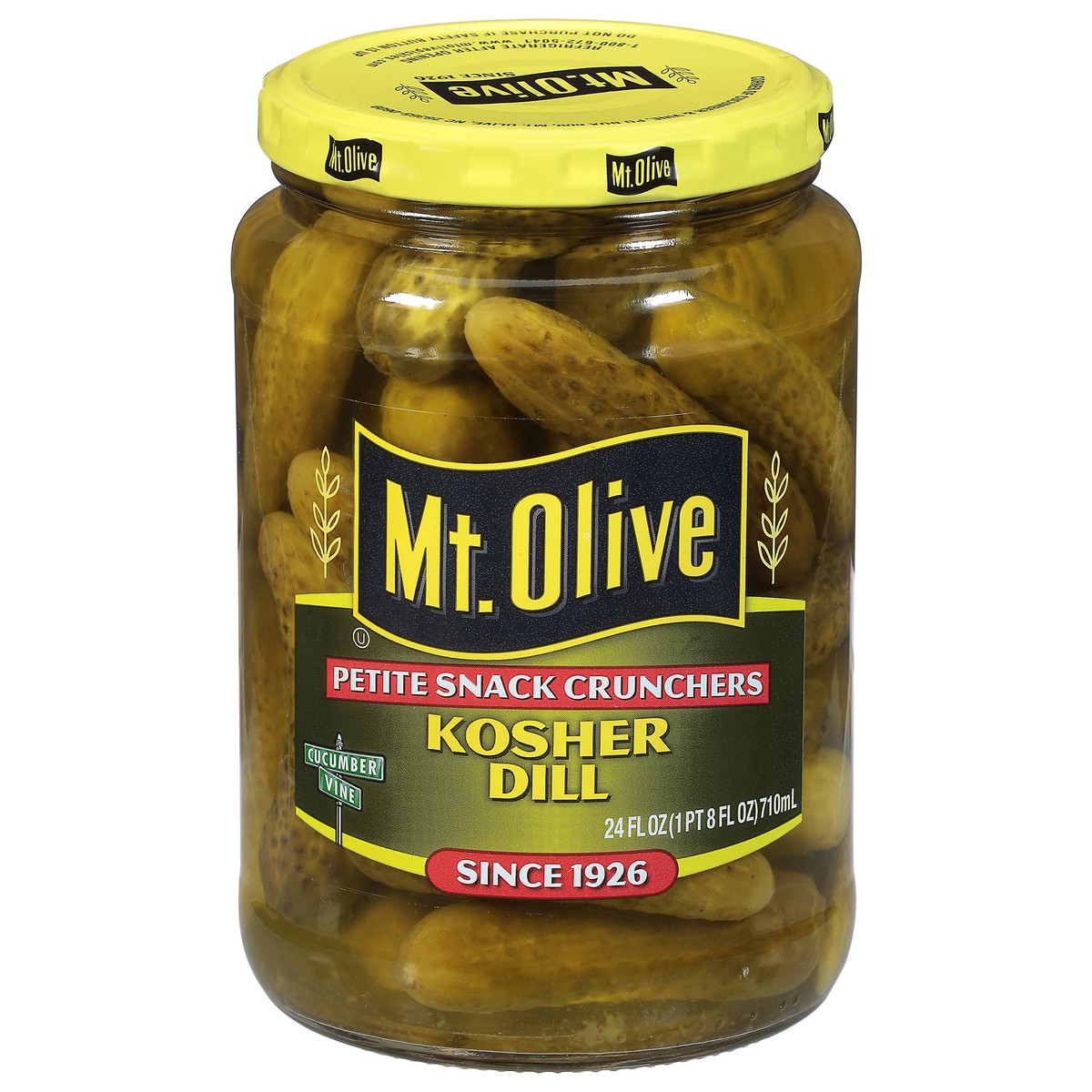 slide 1 of 7, Mt. Olive Kosher Dill Pickles 24 fl oz, 24 fl oz