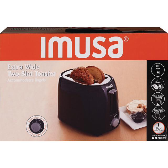slide 1 of 1, IMUSA Toaster, 2-Slice, 1 ct