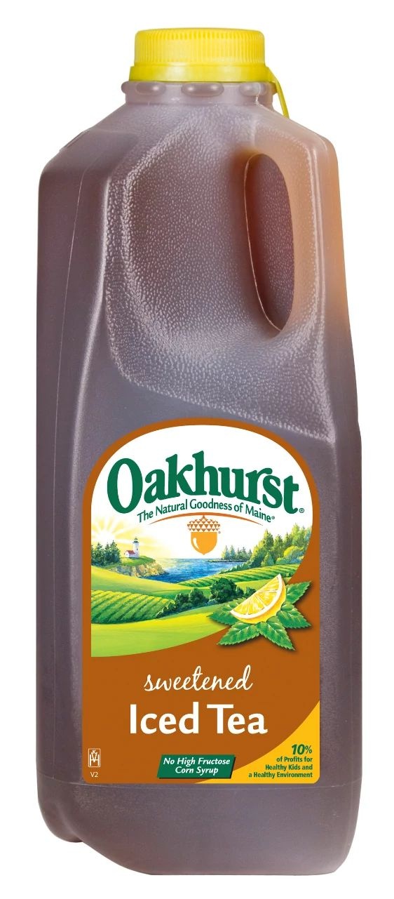 slide 1 of 1, Oakhurst Sweetened Iced Tea with Lemon Half Gallon - 1/2 gal, 64 fl oz