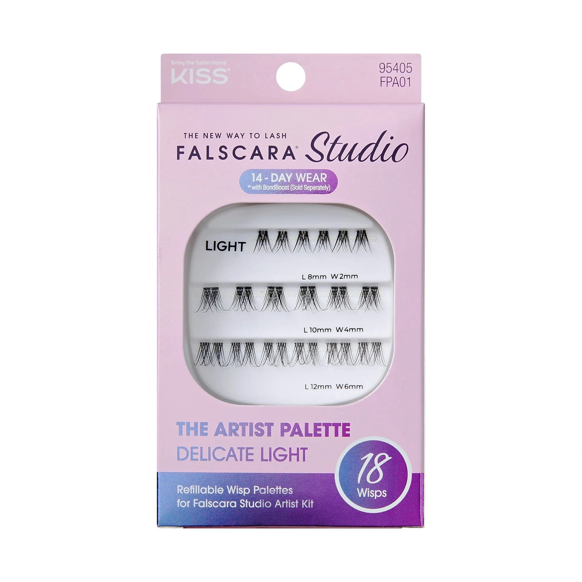 slide 1 of 1, KISS Falscara Studio Palette - Light Delicate 09, 1 ct