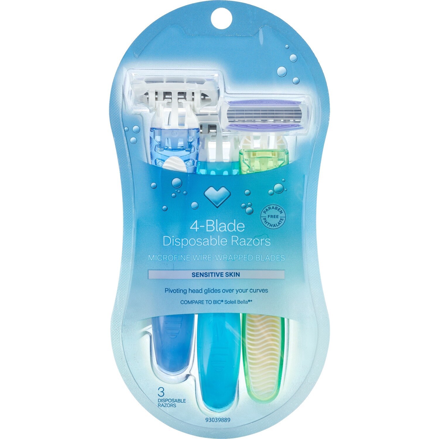 slide 1 of 1, CVS Beauty Women's 4 Blade Disposable Razors, 3 Ct, 1 ct