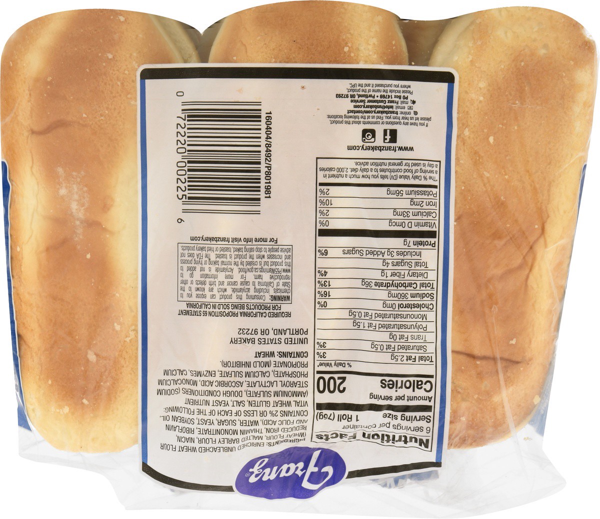 slide 5 of 8, Franz Premium Hoagie Rolls 6 Count,