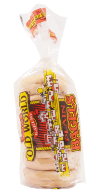 slide 1 of 1, Old World Plain Bagels, 6 ct