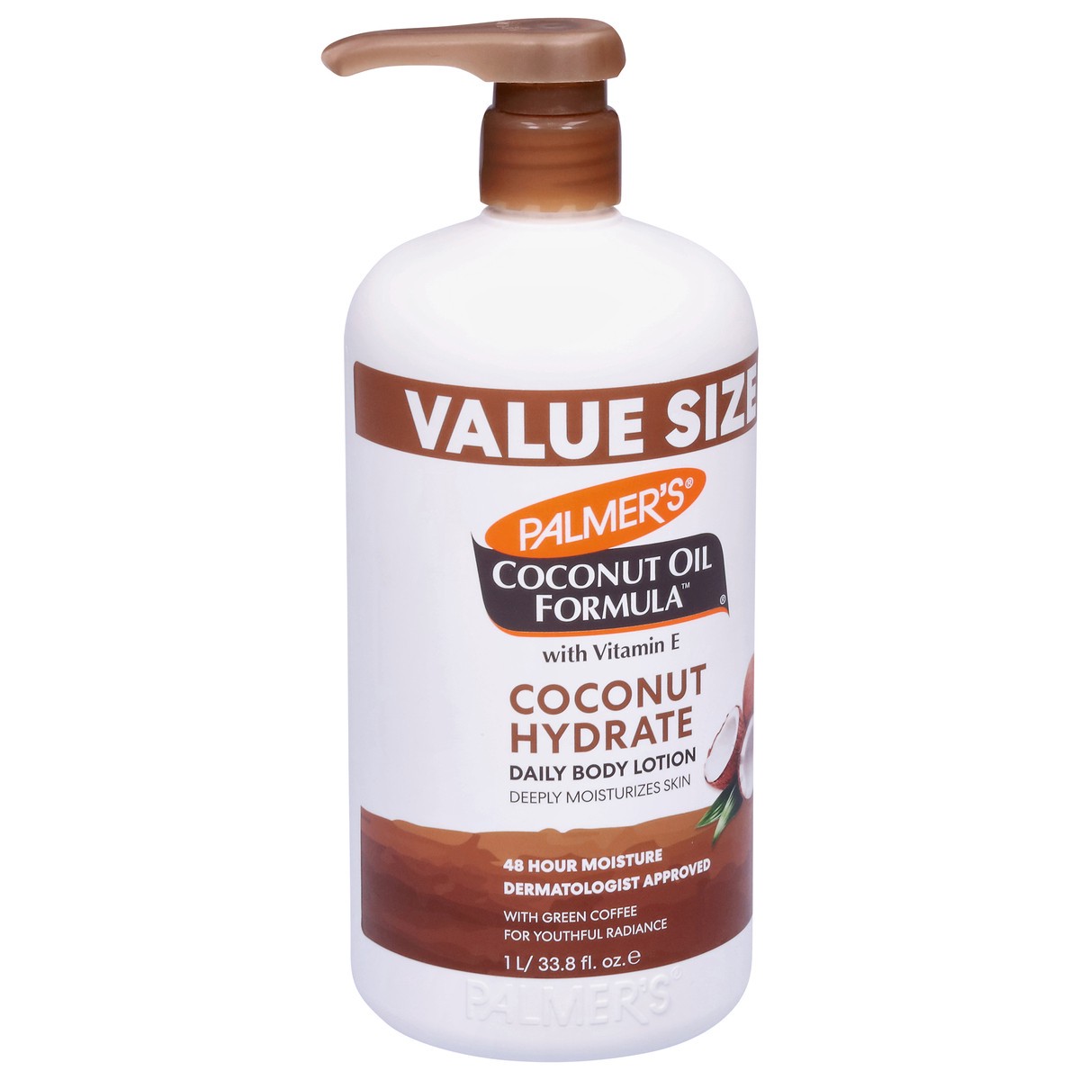 slide 3 of 9, Palmer's Coconut Oil Formula Daily Coconut Hydrate Body Lotion Value Size 33.8 fl oz, 33.8 fl oz