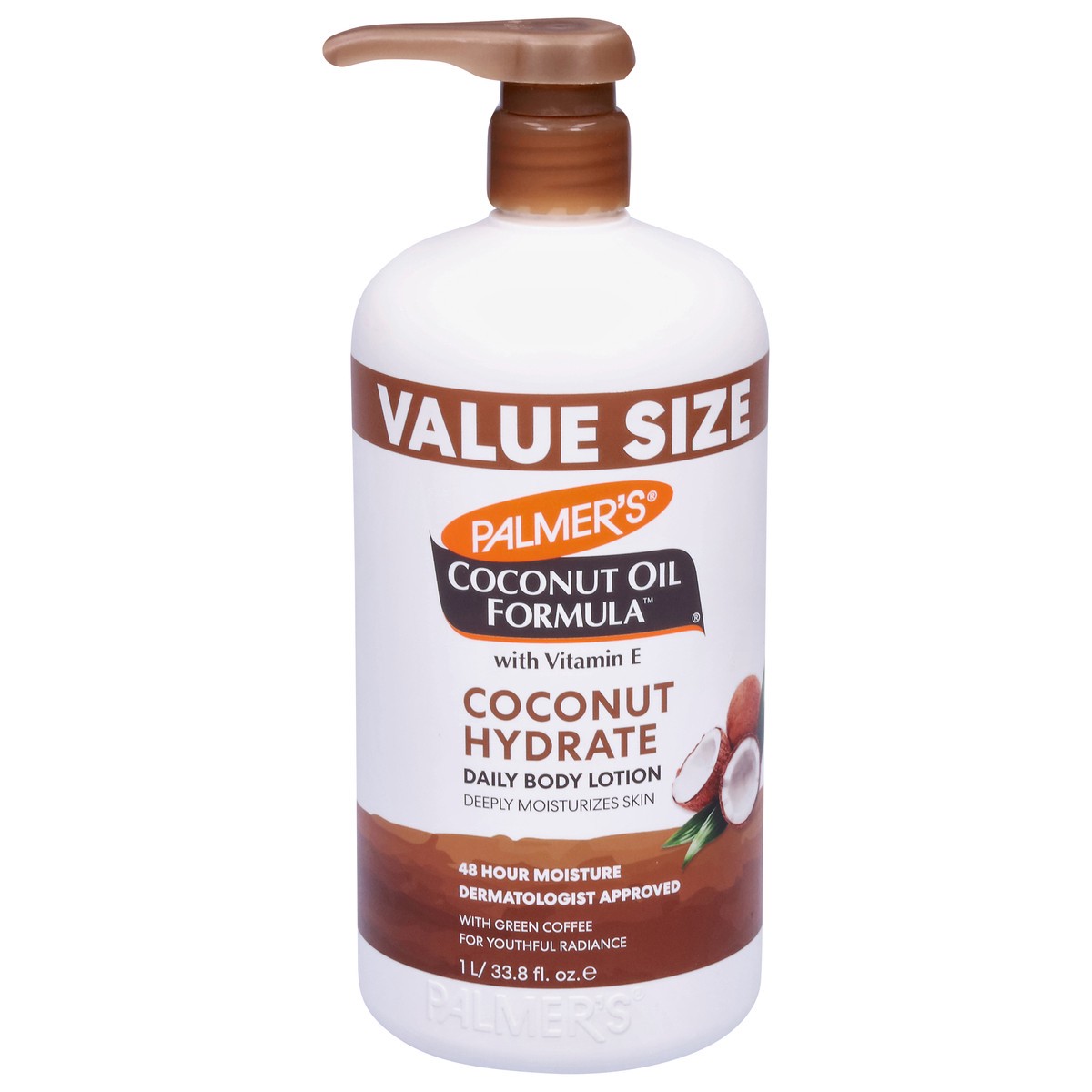 slide 1 of 9, Palmer's Coconut Oil Formula Daily Coconut Hydrate Body Lotion Value Size 33.8 fl oz, 33.8 fl oz