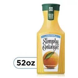 Simply Orange Juice Calcium Bottle, 52 fl oz