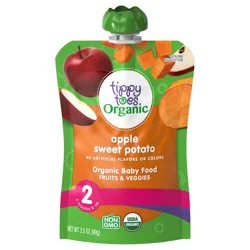 Tippy Toes Organic Apple Sweet Potato Baby Food Pouch