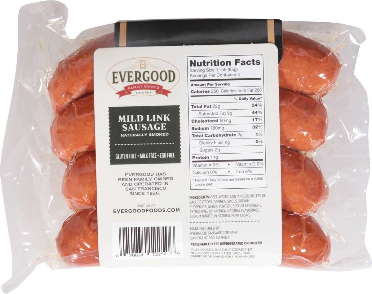 slide 9 of 14, Evrgd Mild Link Sausage, 13 oz