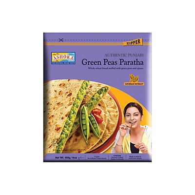 slide 1 of 1, Ashoka Green Peas Paratha, 4 ct