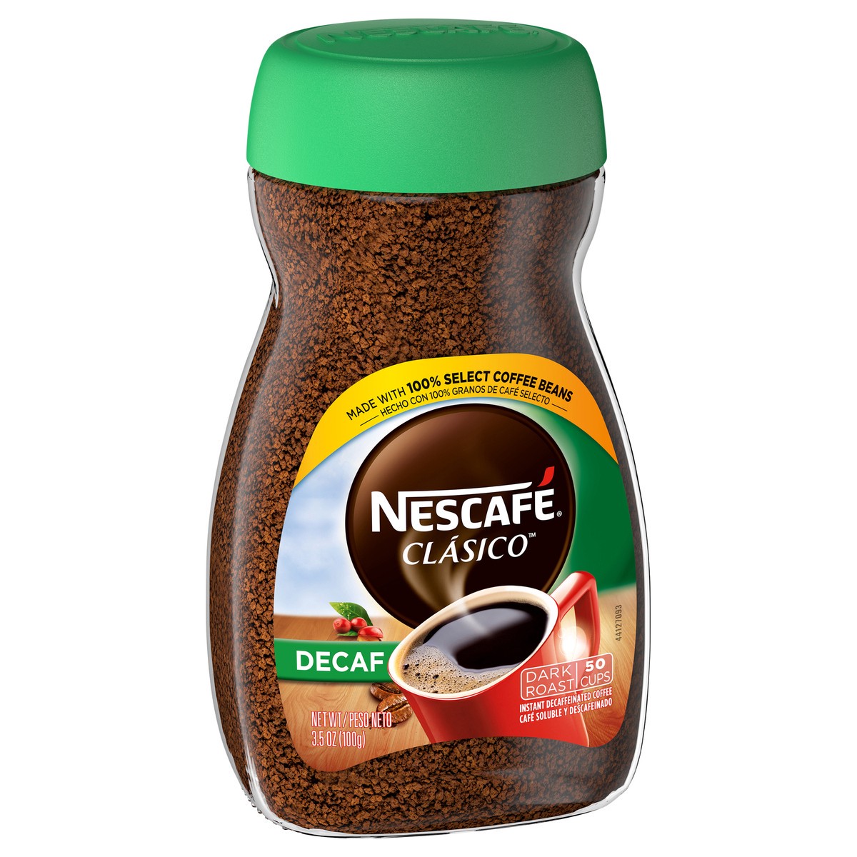 slide 6 of 12, Nescafé NESCAFÉ CLÁSICO, Instant Coffee, Decaf Dark Roast, 1 Jar - 3.5 oz, 3.5 oz